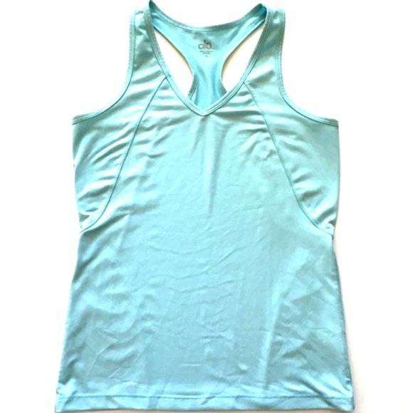 ALO Yoga | Tops | Alo Yoga Aqua Racerback Tank | Poshmark